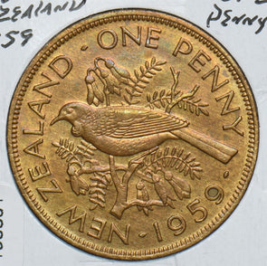 New Zealand 1959 Penny Tui Bird 198891 combine shipping