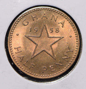 Ghana 1958 1/2 Penny  291953 combine shipping