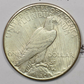 1924-S Peace Dollar Silver Borderline AU UNC U0262