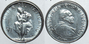 Vatican 1970 's 50 Lire 198456 combine shipping