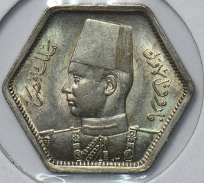 Egypt 1944 AH 1363 2 Piastres 294642 combine shipping