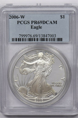 2006 -W Dollar silver PCGS PR69DCAM Eagle PC1210 combine shipping