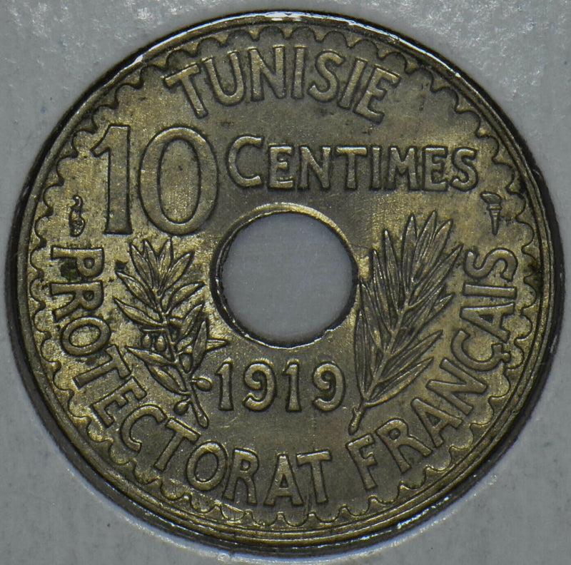 Tunisia 1919 10 Centimes 290816 combine shipping