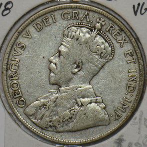 Canada 1918 50 Cents 196112 combine shipping