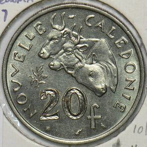 French New Caledonia 1967 20 Francs Ox animal 197029 combine shipping