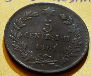 Italy N 1861 5 Centesimi I0039 combine shipping