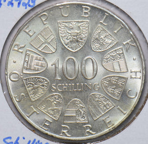 Austria 1975 Silver 100 Schilling 292785 combine shipping