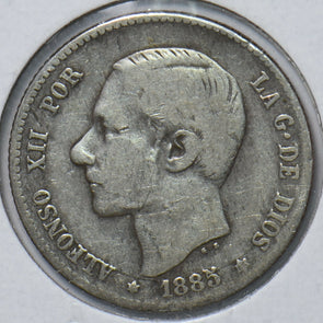Spain 1885 Peseta 193180 combine shipping