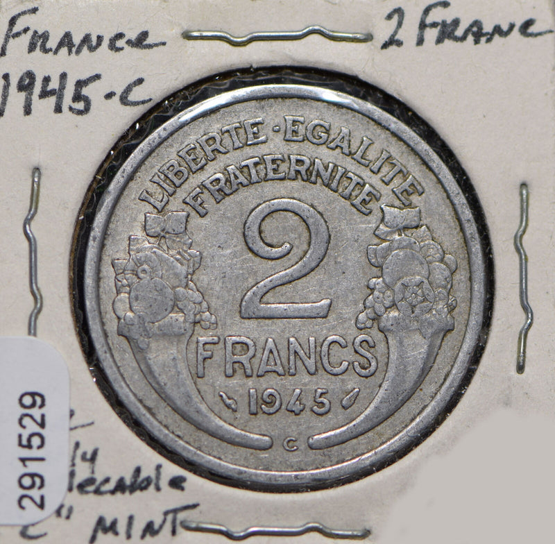 France 1945 2 Francs  291529 combine shipping