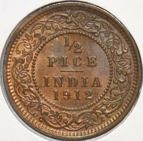 British India 1912 C 1/2 Pice 195263 combine shipping