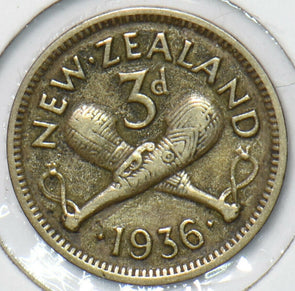 New Zealand 1936 3 Pence 903176 combine shipping
