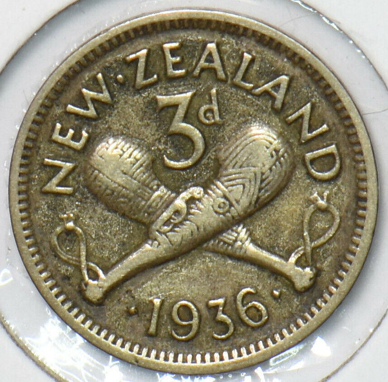 New Zealand 1936 3 Pence 903176 combine shipping