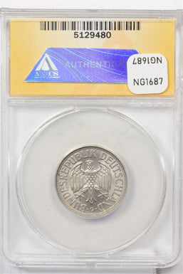 Germany 1950 -G Mark silver ANACS MS64 rare grade NG1687 combine shipping