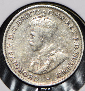 Australia 1927 3 Pence Kangaroo animal Emu  191493 combine shipping