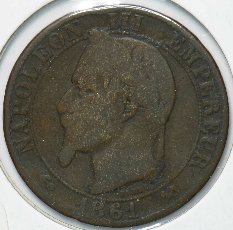France 1861 5 Centimes Eagle animal Napoleon III 902115 combine shipping