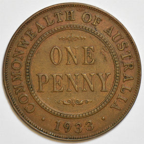 Australia 1933 Penny 153201 combine shipping