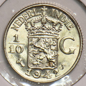 Netherlands East Indies 1942 S 1/10 Gulden 199210 combine shipping
