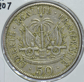 Haiti 1907 50 Centime  290430 combine shipping