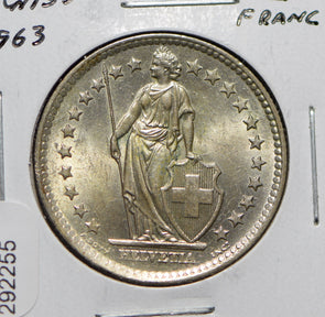 Swiss Cantons 1963 2 Francs  292255 combine shipping