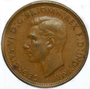 Australia 1942 Penny Kangaroo animal Georgivs VI 902230 combine shipping