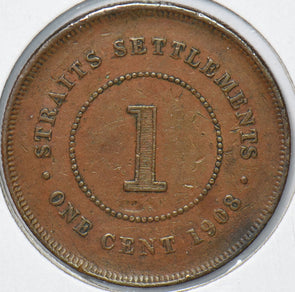 Straits Settlements 1908 Cent  291060 combine shipping