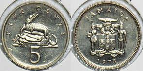 Jamaica 1975 5 Cents Crocodile animal Proof 904687 combine shipping