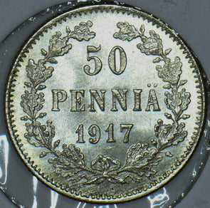 Finland 1917 50 Pennia Eagle animal 290768 combine shipping