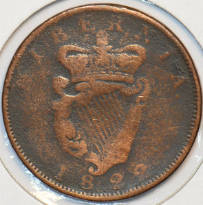 Ireland 1822 Penny 903372 combine shipping