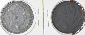 Belgium 1943 /1941 5 Francs 2 Coins 290395 combine shipping