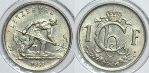 Luxembourg 1952 Franc 153923 combine shipping