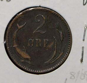 Denmark 1886 2 Ore  290343 combine shipping