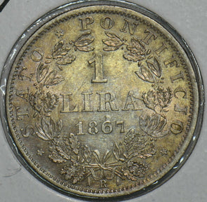 Vatican 1867 Lira 296942 combine shipping
