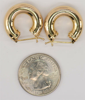 14K Gold Earrings 4.46g 0.75*0.75inch RG0081
