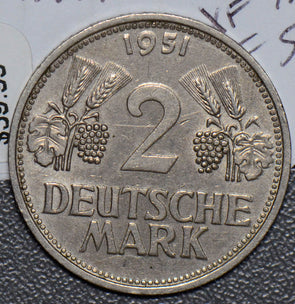 Germany 1951 G 2 Mark  GE0095 combine shipping
