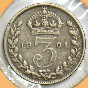 Great Britain 1901 3 Pence/Threepence 153228 combine shipping