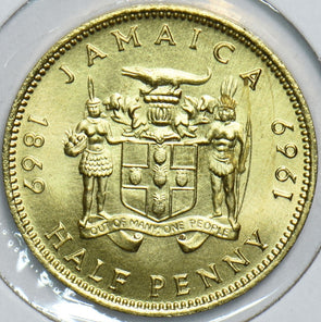 Jamaica 1969 1/2 Penny 153856 combine shipping