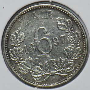 South Africa 1897 6 Pence 294205 combine shipping