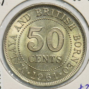 Malaya and British Borneo 1961 50 Cents 491437 combine shipping