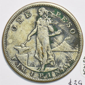 Philippines 1909 Peso 491434 combine shipping
