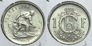 Luxembourg 1952 Franc UNC 153925 combine shipping
