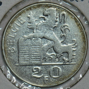 Belgium 1953 20 Francs Lion animal 153103 combine shipping
