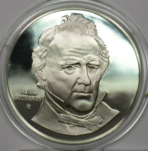 1980 's Medal Proof James Buchanan in capsule 1.2oz pure silver Franklin Mint B