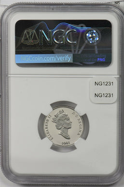 Canada 1991 75 Dollars platinum Snowy owl animal NGC Proof 69 Ultra Cameo 0.25oz