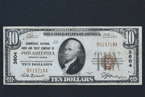 US 1929 $10 FINE National Currency TY 1 RN0091 combine shipping