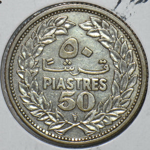 Lebanon 1952 50 Piastres 151239 combine shipping