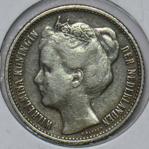 Netherlands 1909 1/2 Gulden 490735 combine shipping