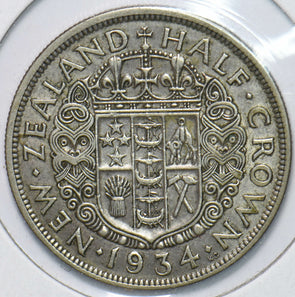 New Zealand 1934 1/2 Crown Ram animal George V 292917 combine shipping