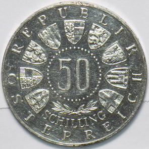 Austria 1963 50 Schilling Eagle animal 292536 combine shipping