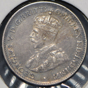Australia 1921 3 Pence Kangaroo animal Emu  191464 combine shipping