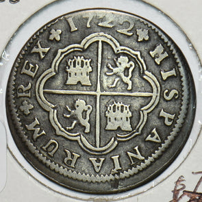 Spain 1722 2 Reales S0317 combine shipping